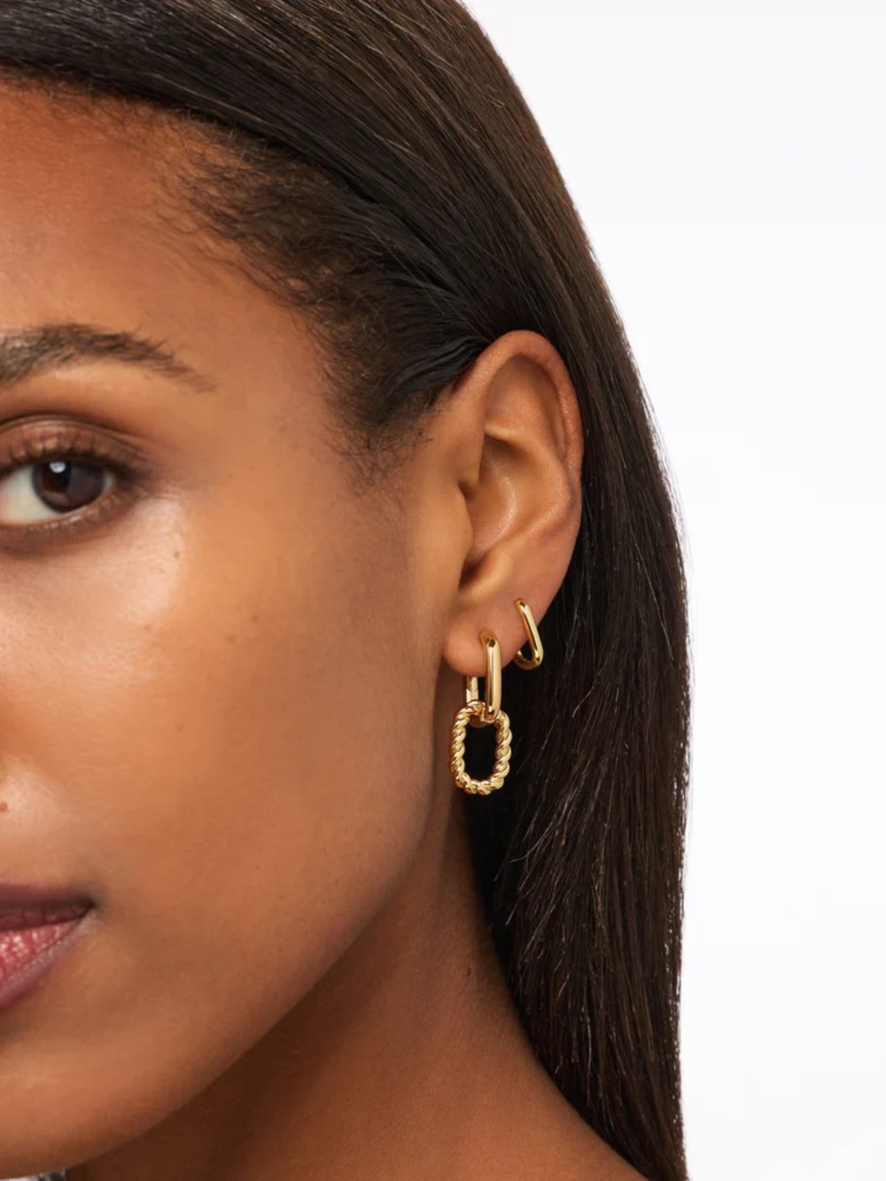 Ana Luisa Double Hoop Earrings - Picture 2 of 4